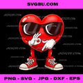 Valentine Six Seven PNG, 6 7 Meme Funny Heart Gen Z Alpha Boys PNG