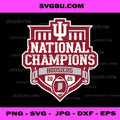 Hoosiers National Champions 2025 PNG, Indiana Football Art PNG