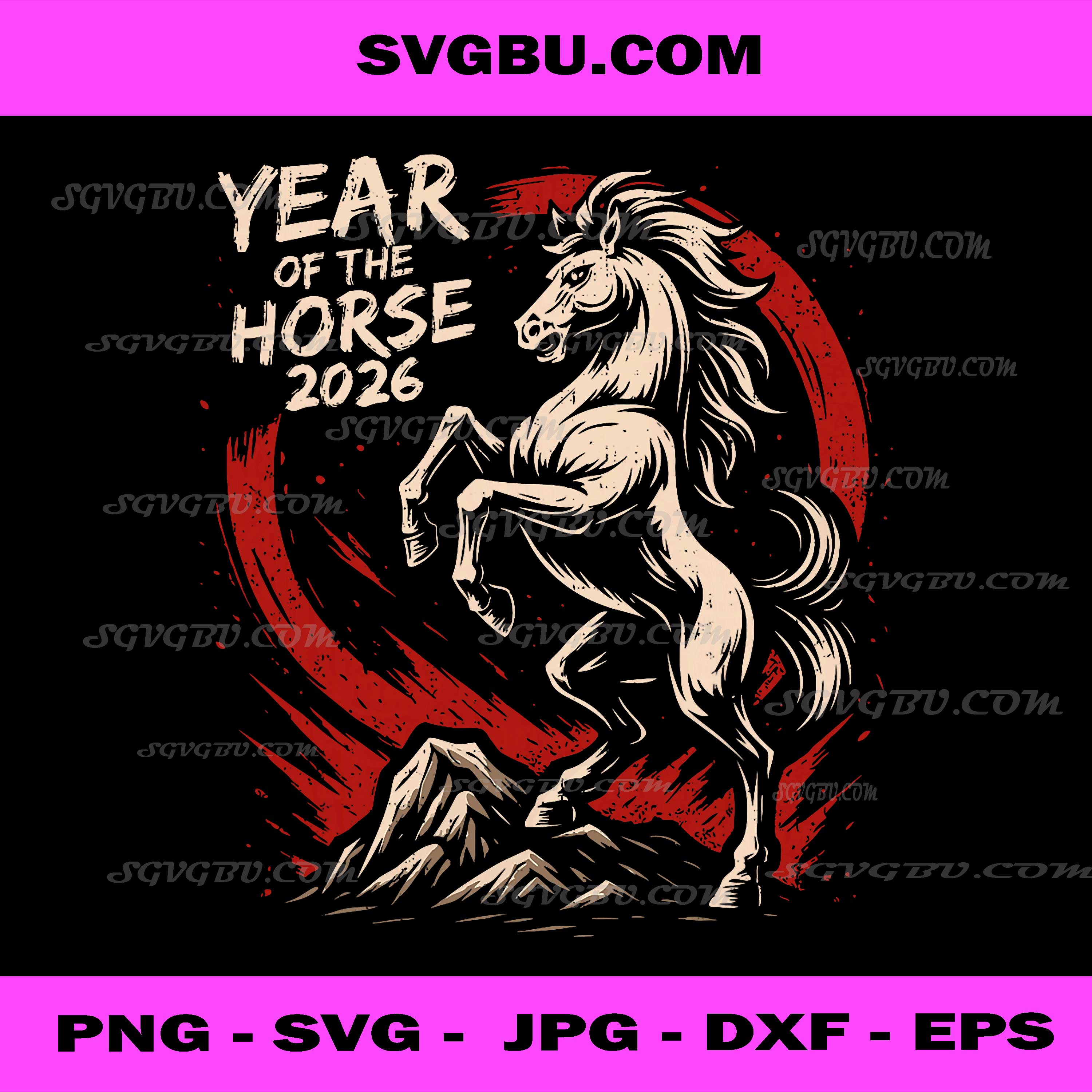 Chinese New Year 2026, Year of The Horse, Lunar New Year 2026 PNG
