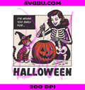 Witch Cat PNG, Skeleton Girl PNG, Halloween Cat PNG