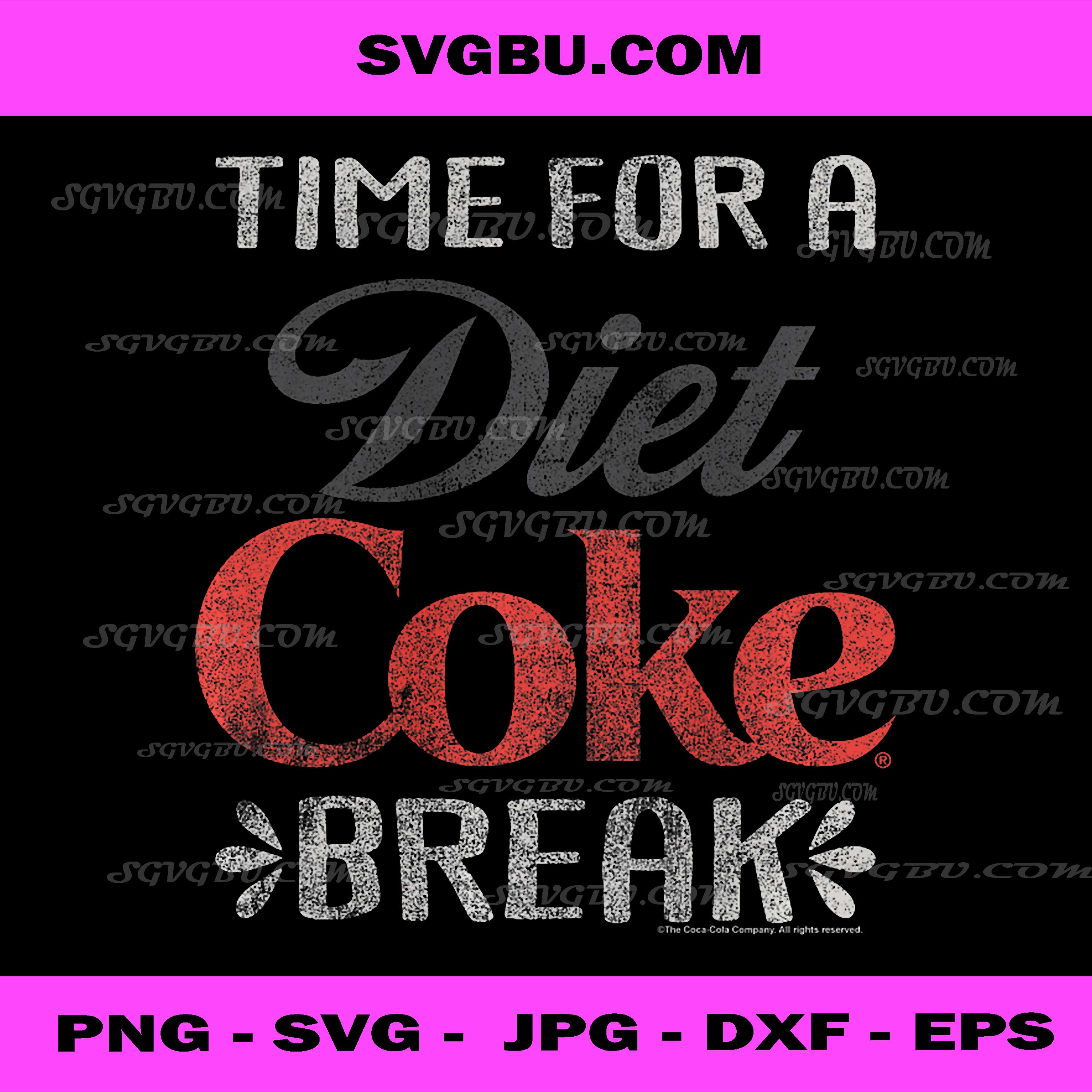Coca-Cola - Diet Coke Break PNG, Vintage Diet Coke