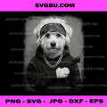 Street Style Maltese Poodle Gangster Dog PNG, Funny Bandana PNG