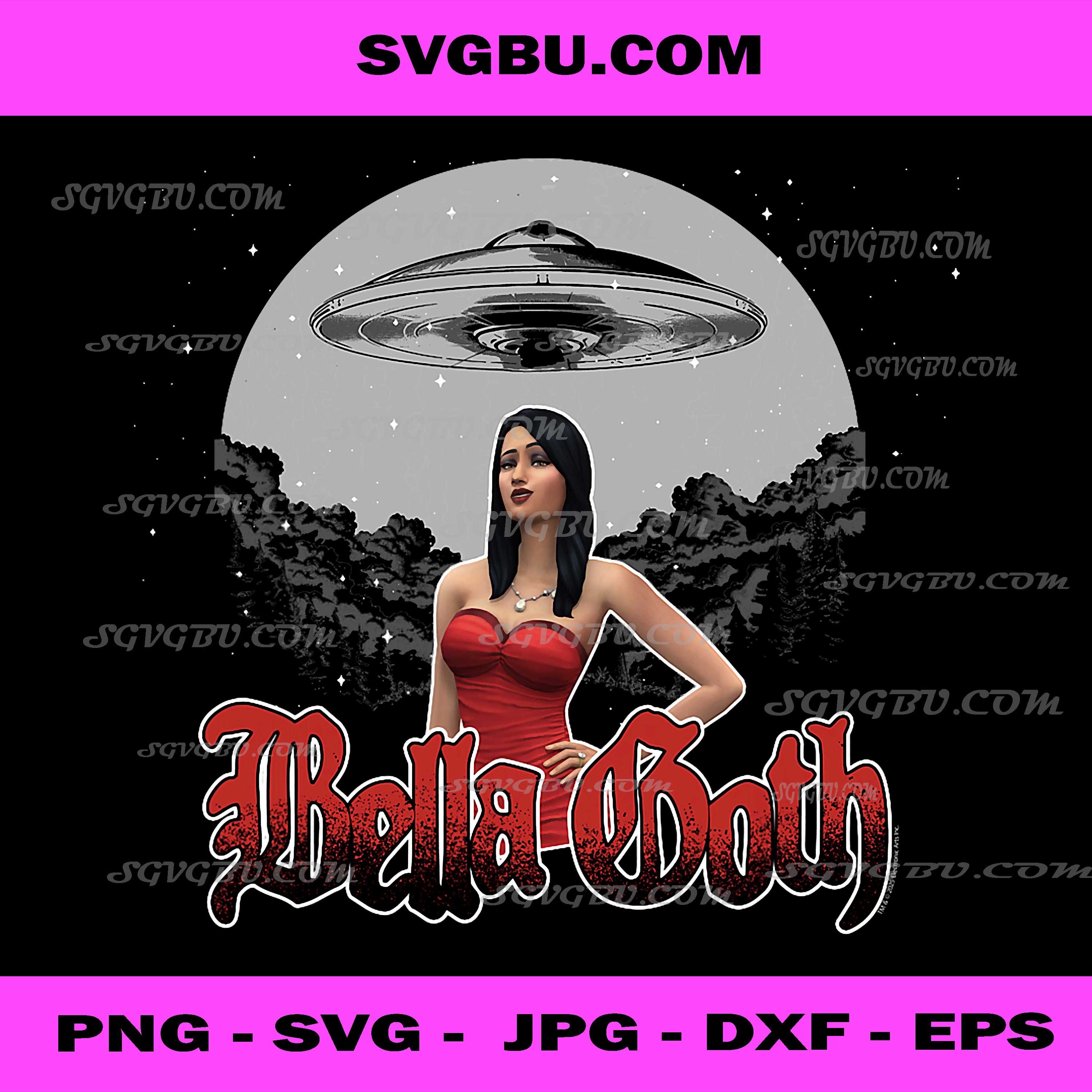 The Sims Bella Goth UFO Video Game Art PNG, Retro Gaming PNG