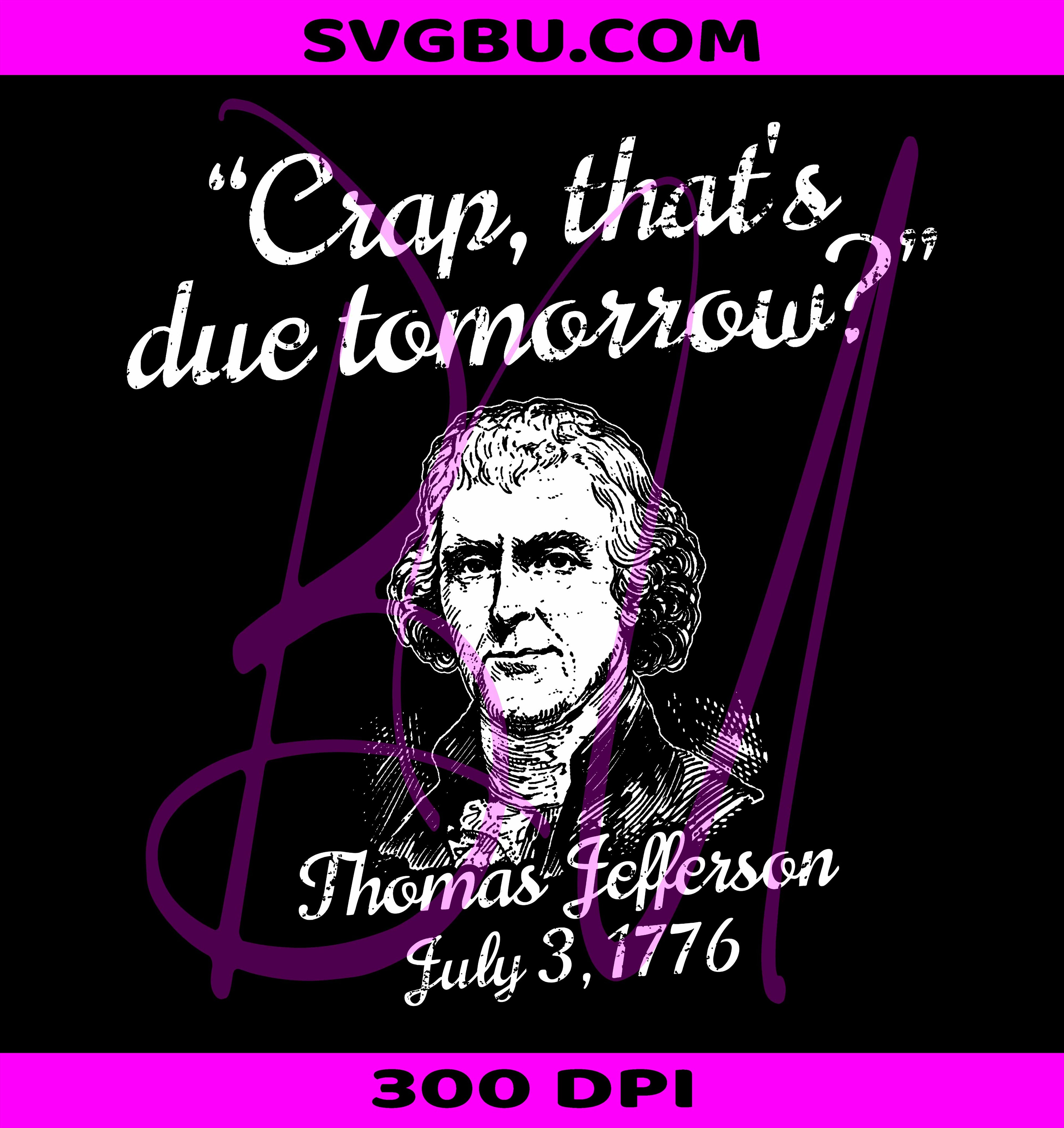 Thomas Jefferson 1776 PNG, USA History Patriotic PNG, 4th Of July PNG