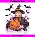 Trump Halloween PNG, Girly Spooky Trump PNG, Retro Halloween PNG