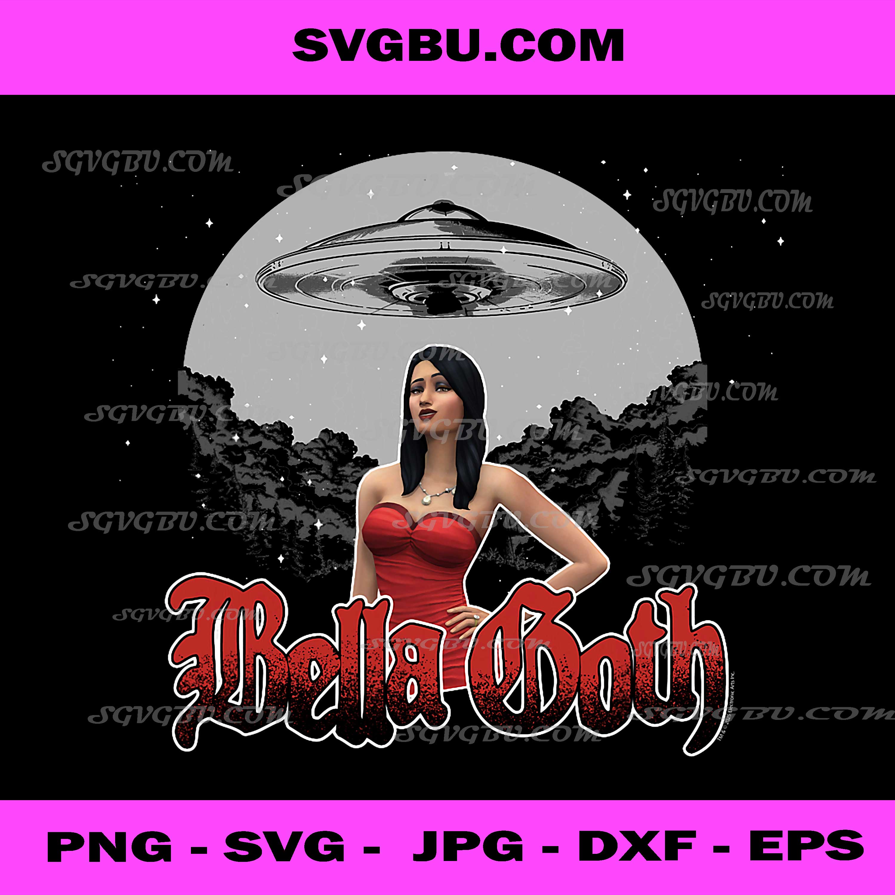 Bella Goth PNG, The Sims Fan Art PNG, UFO Abduction Aesthetic PNG