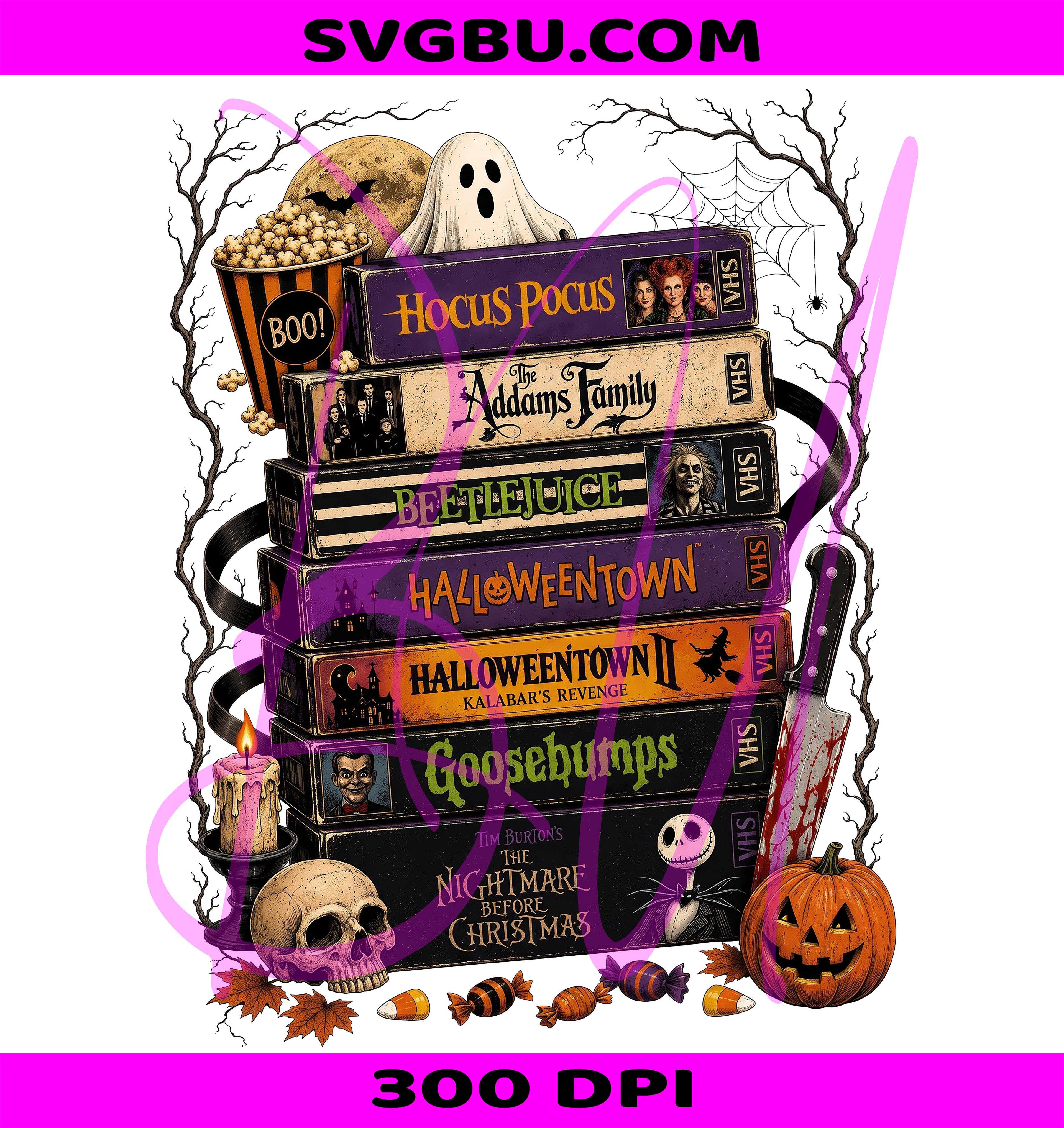 Vintage Halloween VHS PNG, Retro Horror Movies PNG, Spooky Season PNG