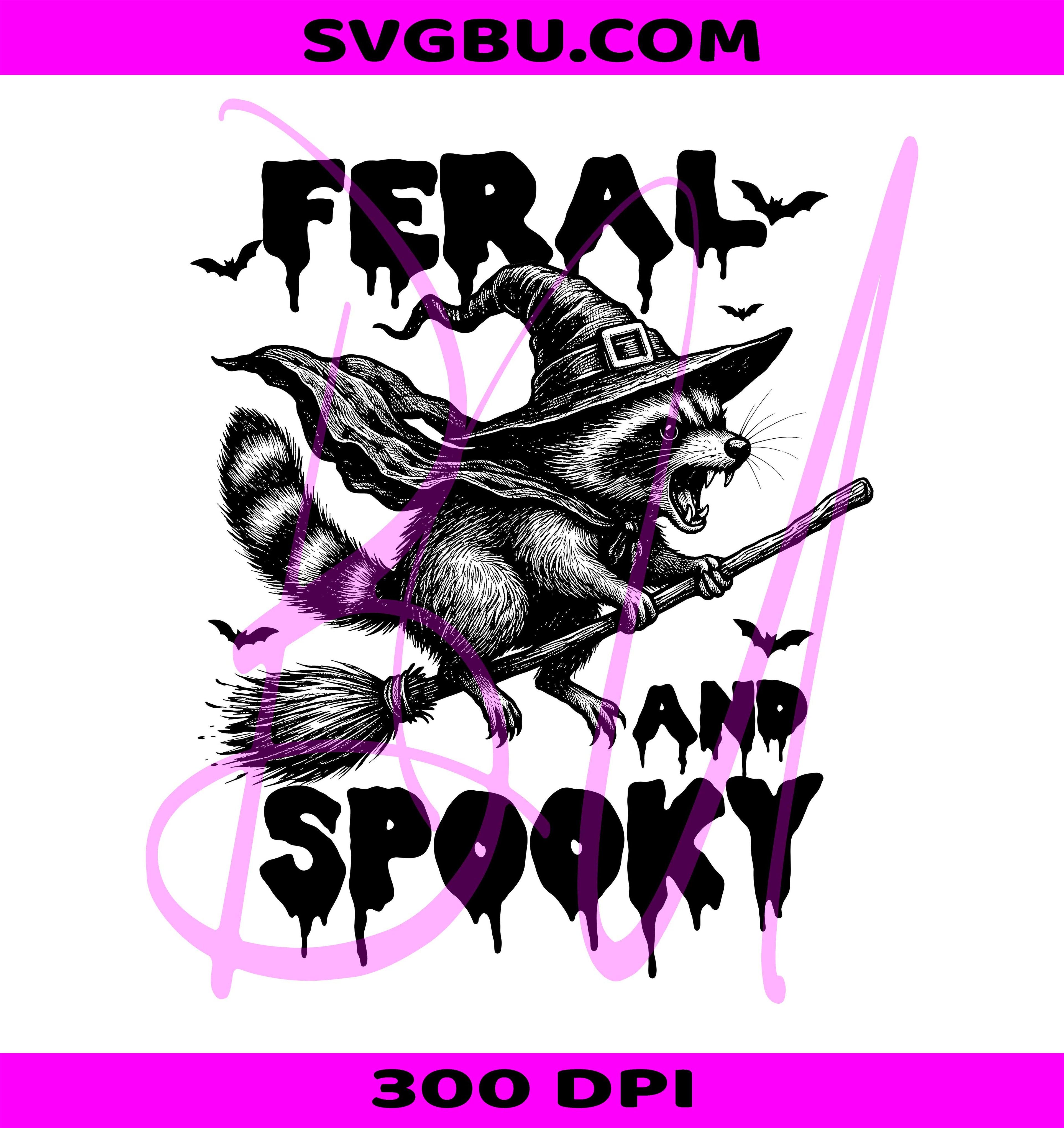 Feral But Spooky PNG, Halloween Raccoon PNG, Spooky Halloween PNG