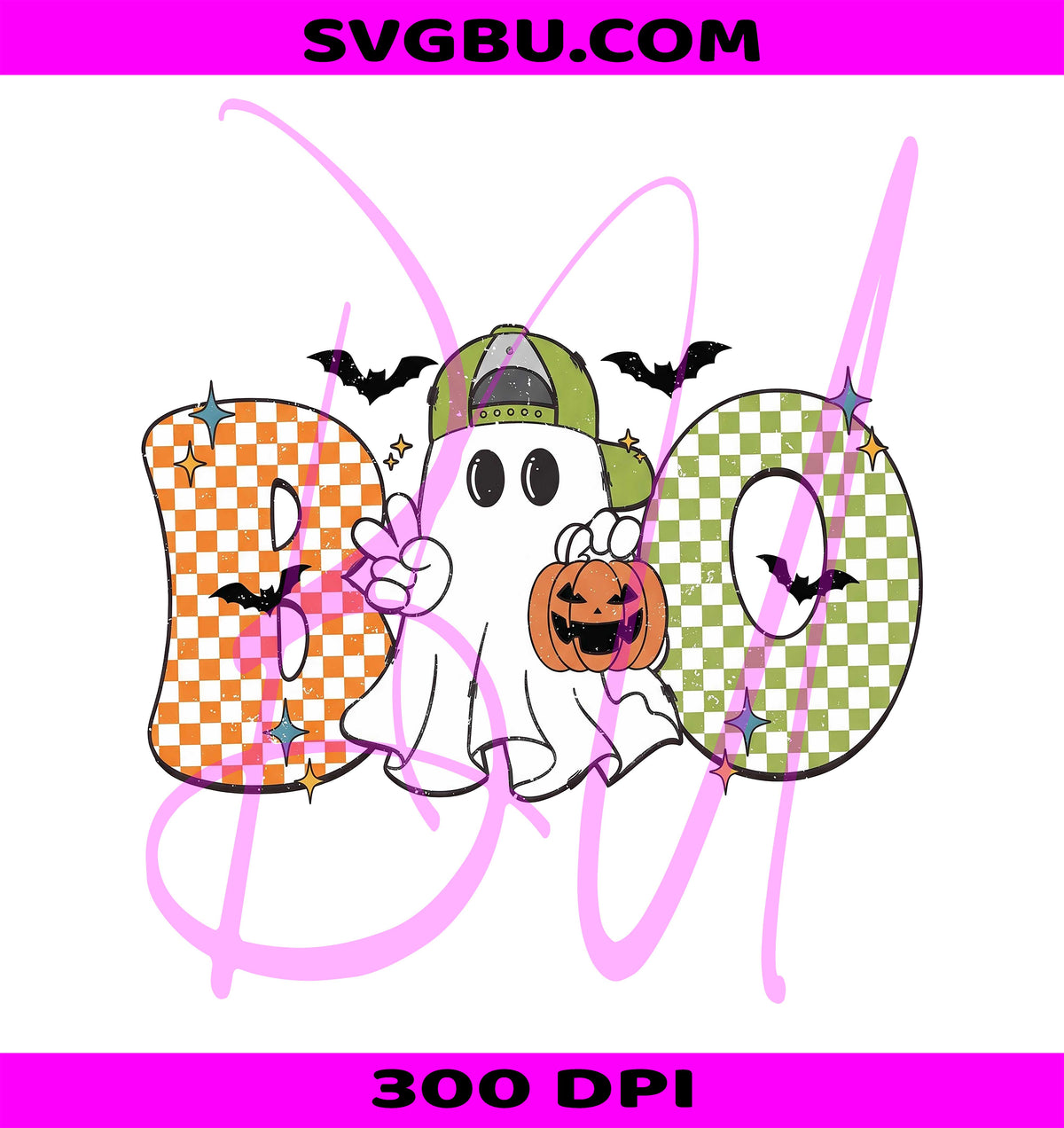 Boo Pumpkin PNG, Spooky Vibes PNG, Halloween Ballcap PNG