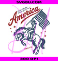 Vintage Cowboy Rider PNG, Retro Fourth Of July Western PNG