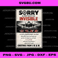 Vintage Poster, Iran F-35 Invisible Jet Sarcastic Art PNG