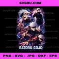 Satoru Gojo Anime Art PNG, Gojo Jujutsu Anime PNG, White Hair Sorcerer PNG