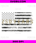 250 Years 1776-2026, American Flag Distressed PNG, Patriotic USA Independence Day Design