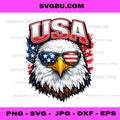 USA Eagle Sunglasses PNG, American Flag Bird PNG, Patriotic Pride PNG