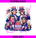 America 250 Birthday Party PNG, Funny Founding Fathers PNG, USA 250th Anniversary PNG
