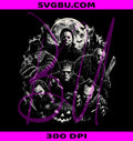 Classic Horror Characters PNG, Vintage Halloween PNG, Spooky Season PNG