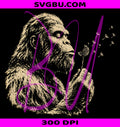 Blowing Wishes PNG, Funny Bigfoot Blowing Dandelion Art PNG