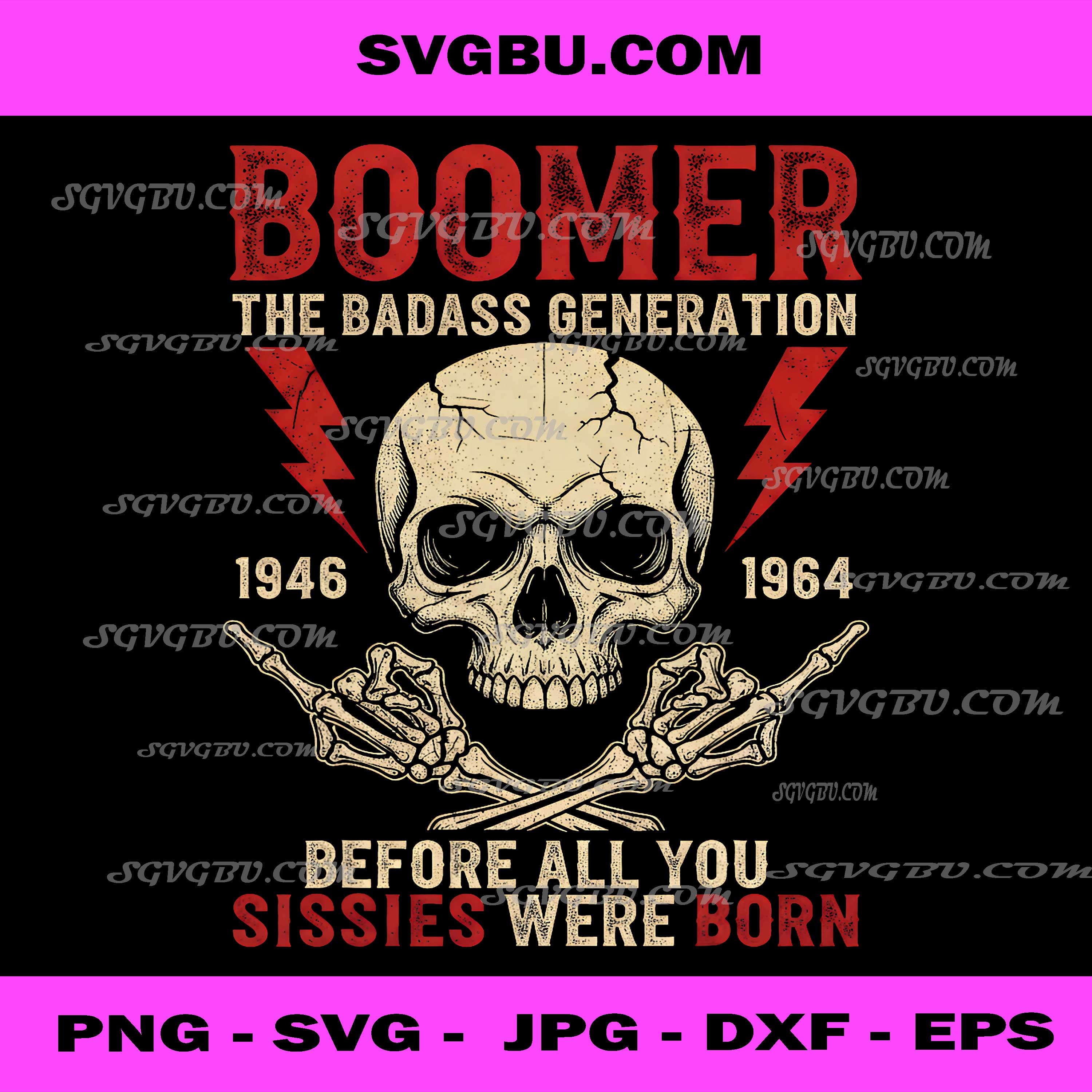 Boomer Generation Humor PNG, Vintage Badass Quote PNG, Retro Funny PNG
