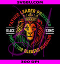 Black King Father Leader Provider PNG, Blessed Husband Lion PNG