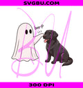 Comfort Colors Dog PNG, Boo-P Ghost Dog PNG, Spooky Labrador PNG