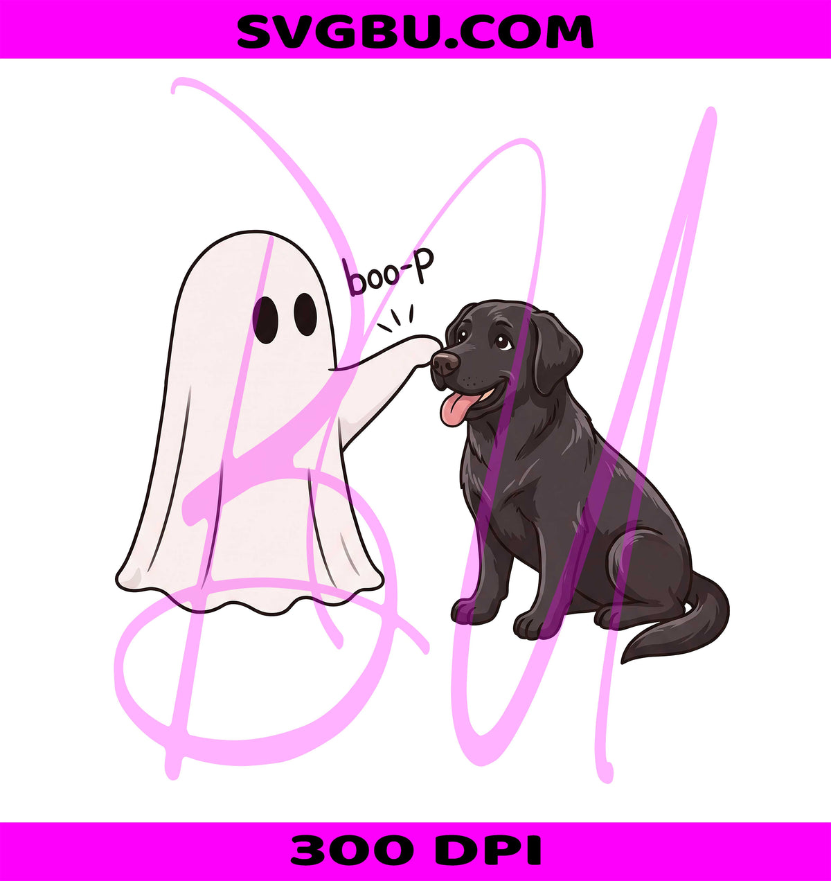 Comfort Colors Dog PNG, Boo-P Ghost Dog PNG, Spooky Labrador PNG