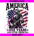 Abraham Lincoln Guitar PNG, Funny Patriotic PNG, 250th Anniversary USA PNG