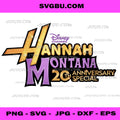 Hannah Montana, 20th Anniversary Special Purple Logo PNG