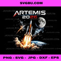 Artemis 2026 Rocket Launch PNG, NASA Space Mission Moon Orbit Design