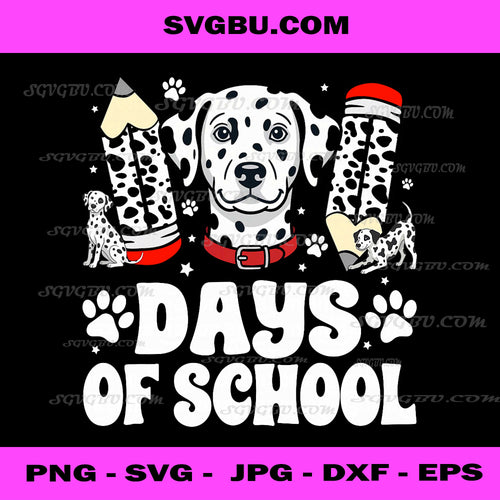 101 Days Of School PNG, Dalmatian Dog PNG, Cute Puppy School PNG