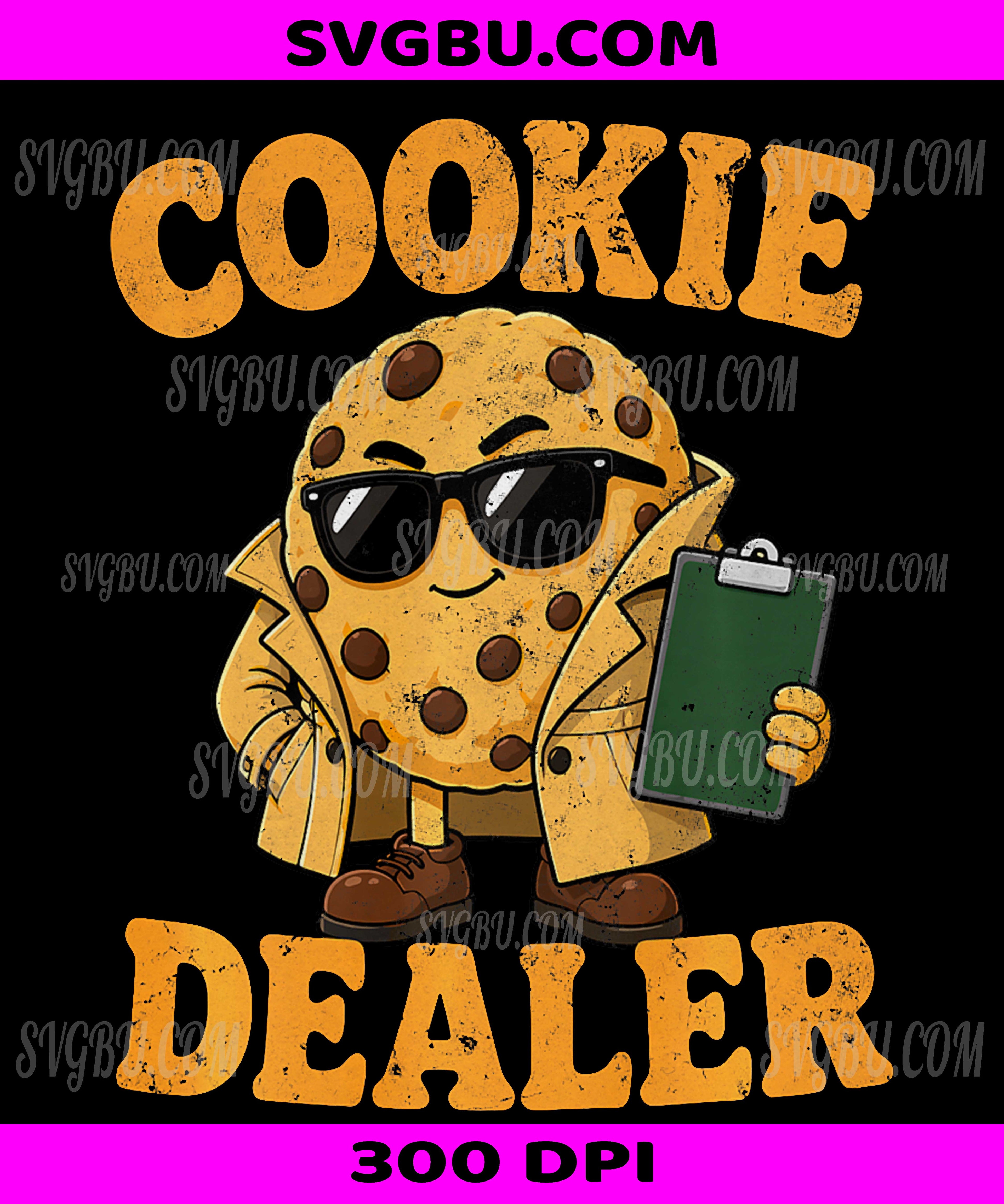 Cookie Dealer Cookie Seller, Baker Crew Baking Humor Design PNG
