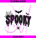 Spooky Drip PNG, Retro Halloween PNG, Spooky Embroidery PNG