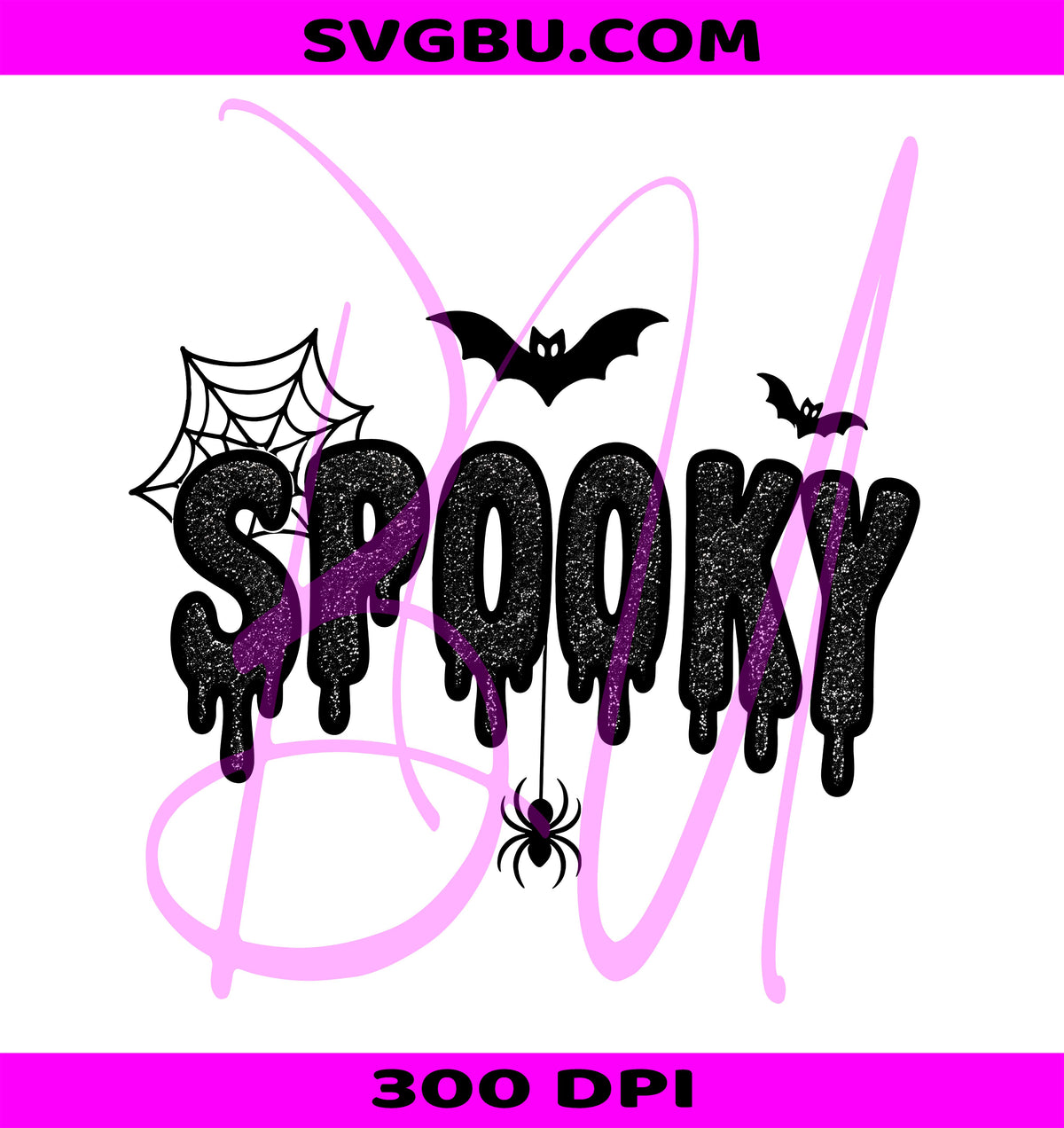 Spooky Drip PNG, Retro Halloween PNG, Spooky Embroidery PNG