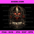 Gothic Broken Heart Art PNG, Dark Love Hurts Heart PNG, Thorn Heart Candle PNG