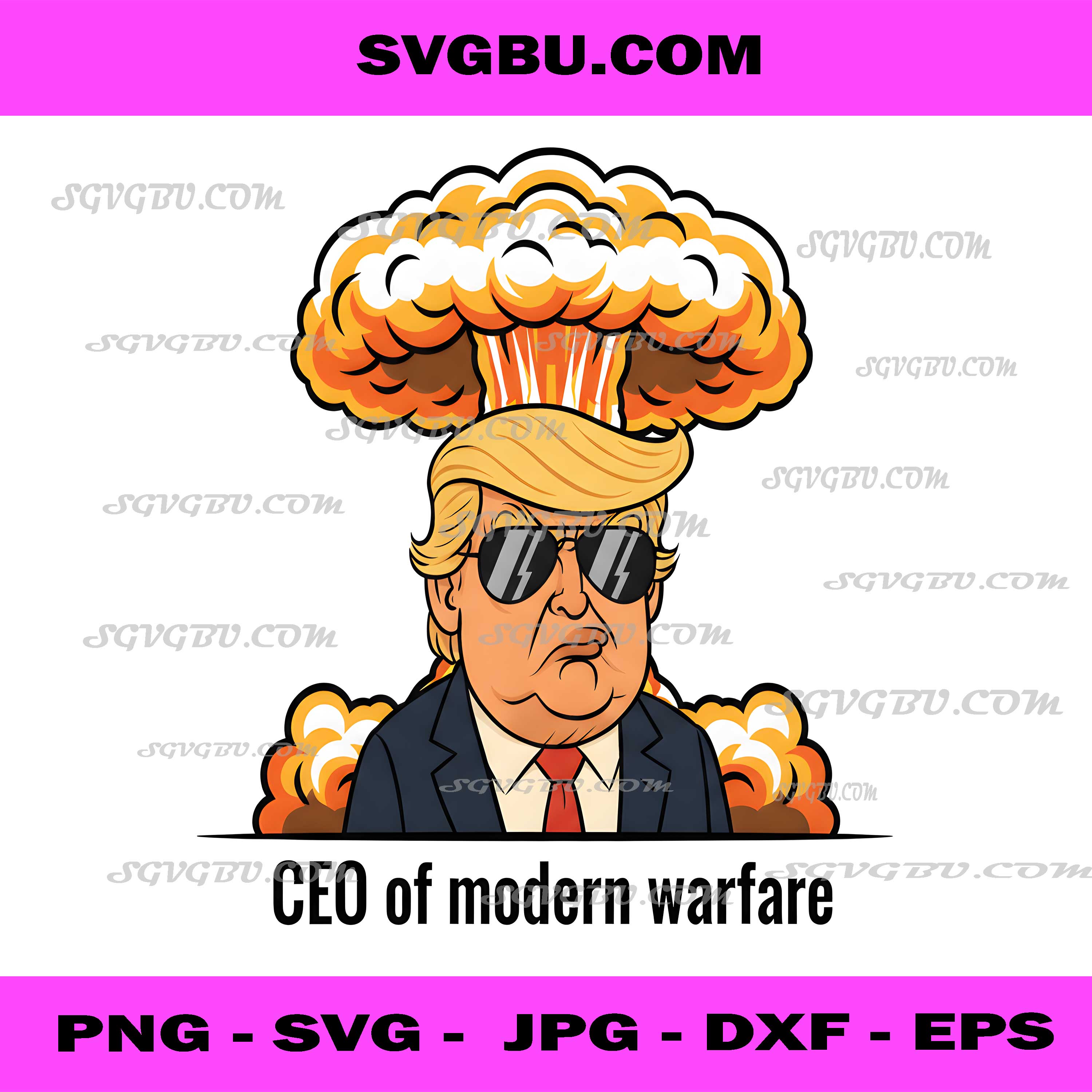 CEO Of Modern Warfare Funny Political PNG, Sarcastic Leader Art PNG
