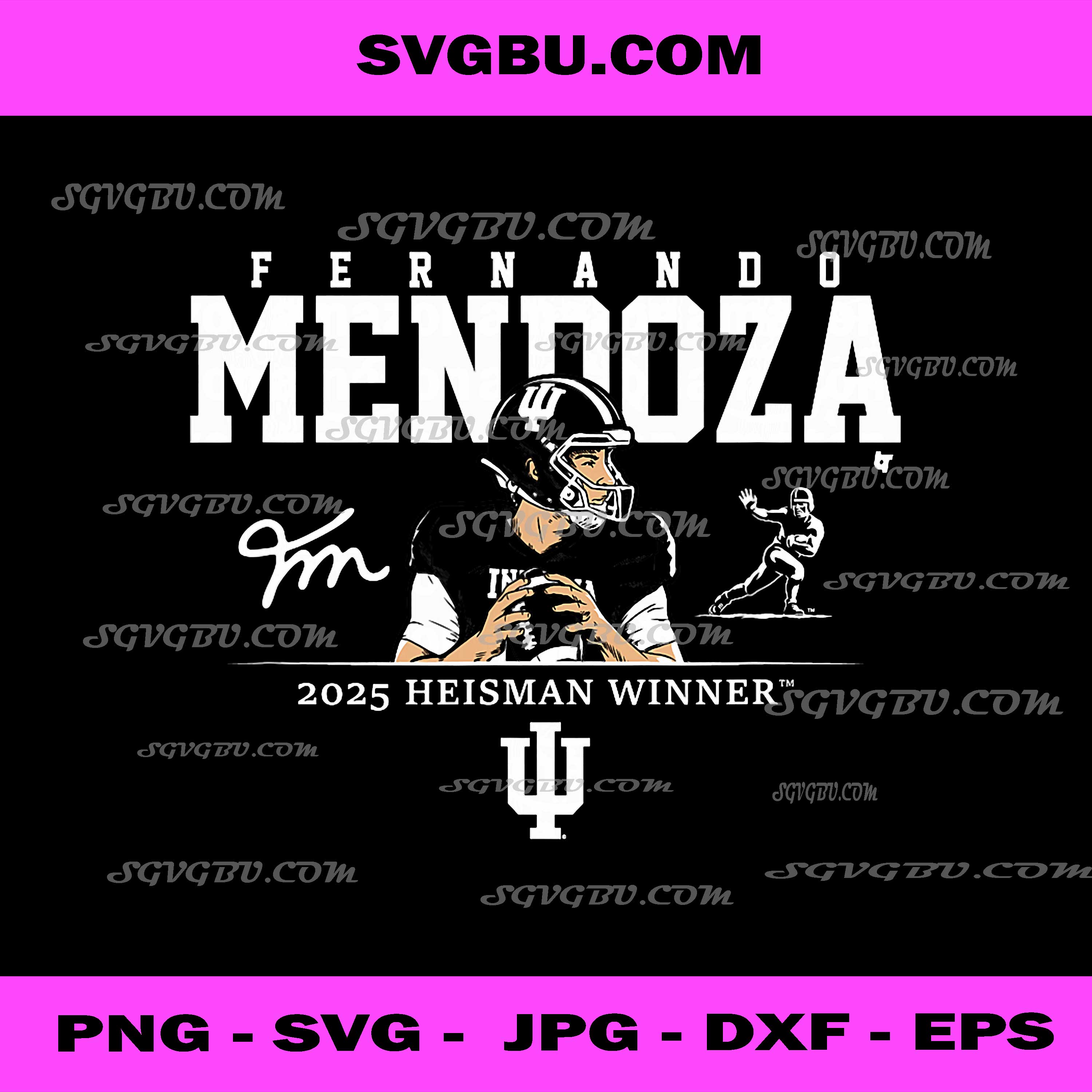Fernando Mendoza, 2025 Heisman Winner, Indiana Football PNG