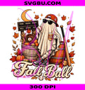 Fall Ball Ghost PNG, Halloween Baseball PNG, Spooky Travel Softball PNG