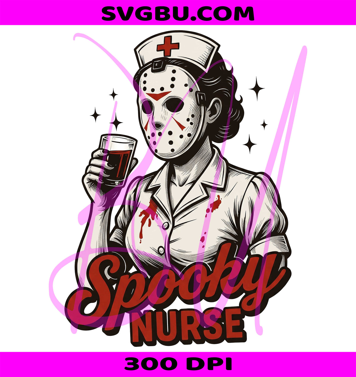 Funny Nurse PNG, Horror Characters PNG, Halloween Horror PNG