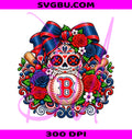 Red Sox Skull PNG, Day Of The Dead PNG, Dia De Los Muertos PNG