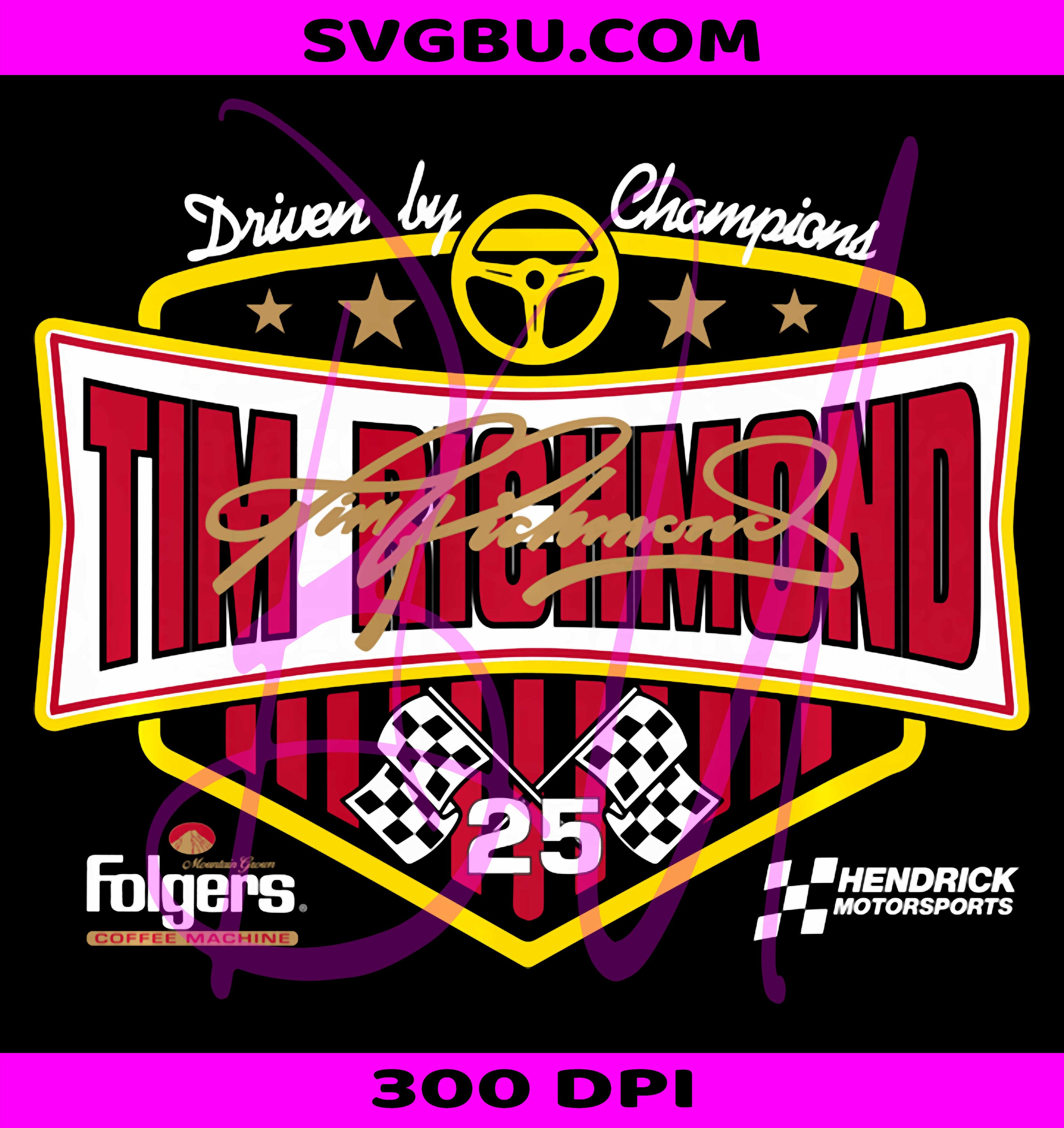 Tim Richmond Hendrick Motorsports PNG, Licensed Black Performance PNG