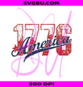 America 1776 Patriotic PNG, Vintage Distressed America PNG