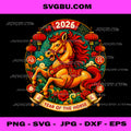 Happy Chinese New Year 2026 PNG, Year of The Horse PNG