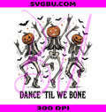 Dancing Skeleton PNG, Spooky Pumpkin Head PNG, Skeleton Halloween PNG