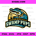 Jacksonville Swamp Pups Sports Logo PNG, Mascot Gator Mascot PNG
