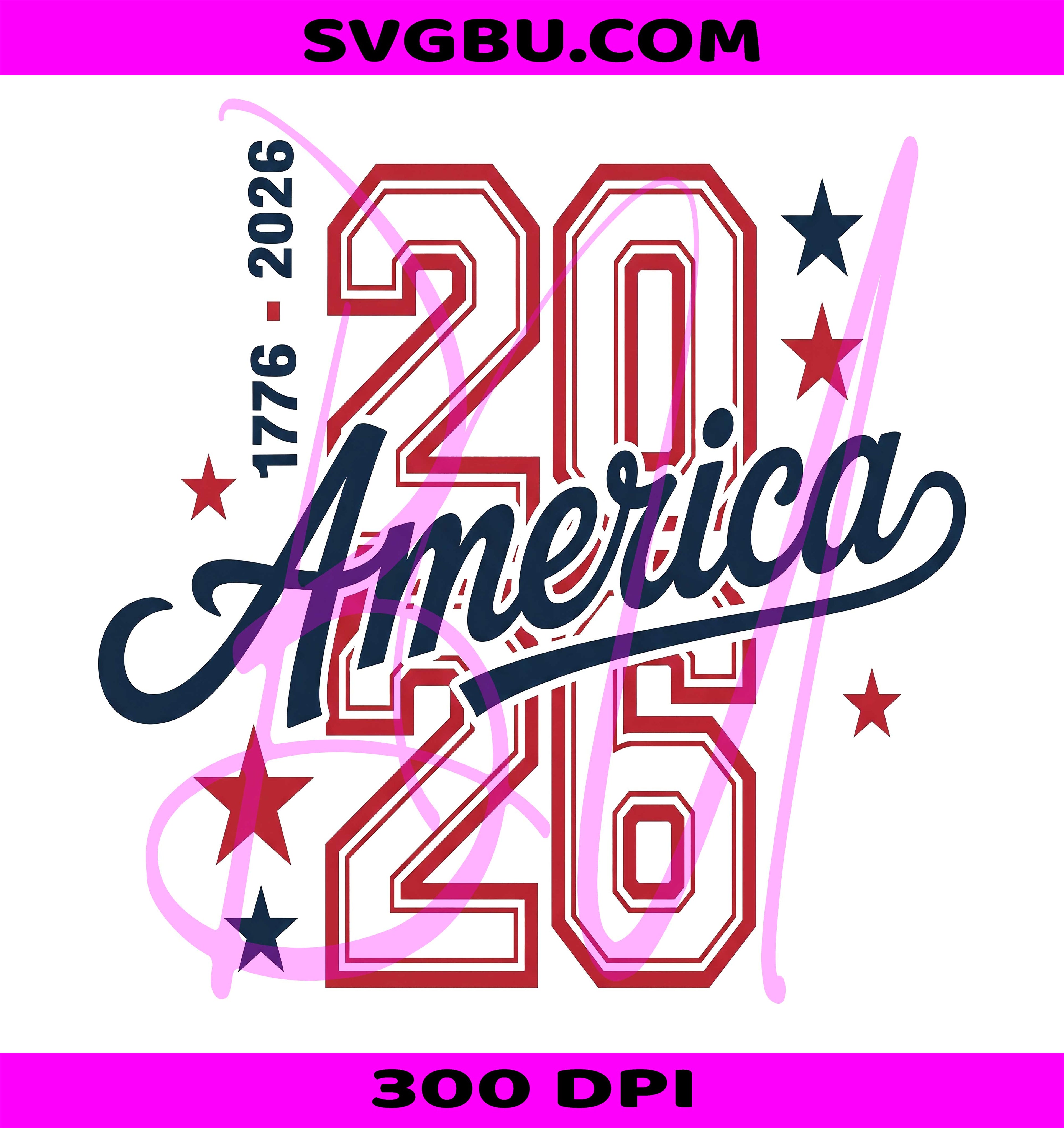 America 2026 PNG, USA 250th Anniversary PNG, 1776 2026 PNG