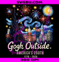 Gogh Outside PNG, Americas 250th 1776 2026 PNG, Starry Night USA PNG