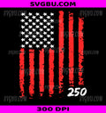 USA Flag 250th Anniversary America PNG, 4th Of July PNG