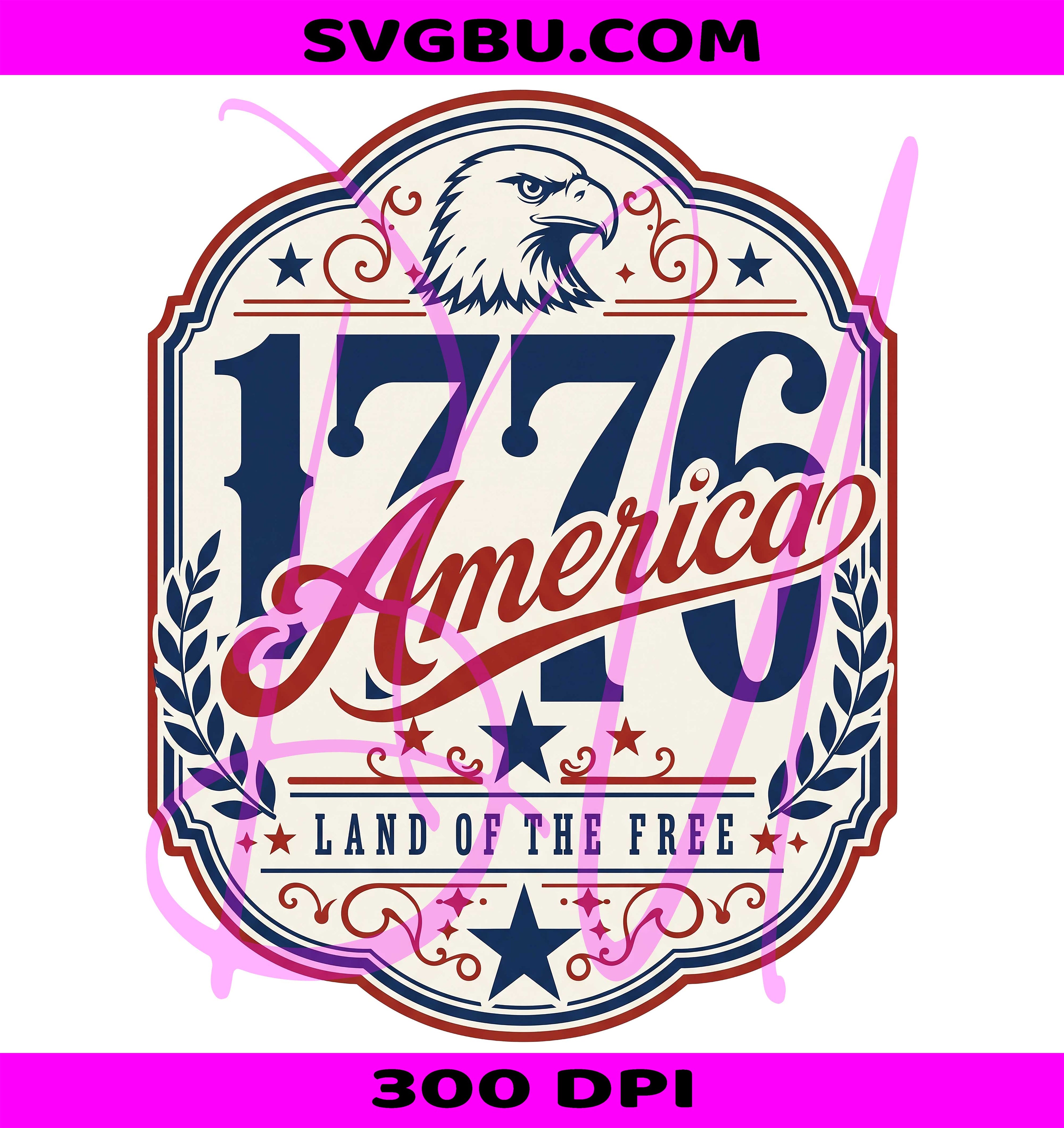 1776 America PNG, Bald Eagle PNG, Land Of The Free PNG