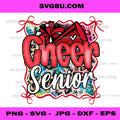 Rainbow Coquette Red Cheer Senior 2026 Graduate PNG, Cheer Art PNG
