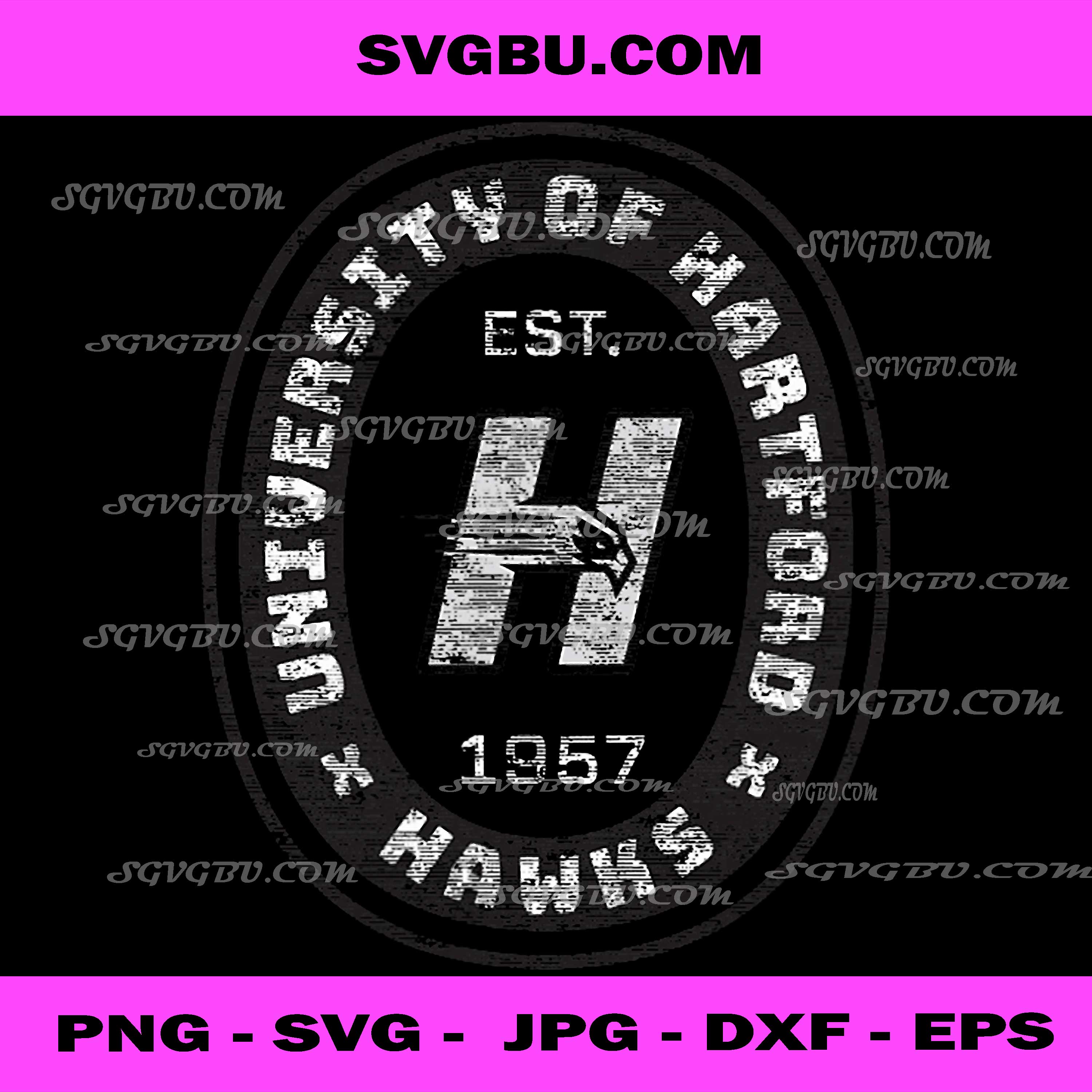 University of Hartford Hawks, Est 1957 Vintage Collegiate PNG