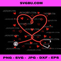 Valentine Stethoscope Nurse PNG, Nursing Girl Vday PNG